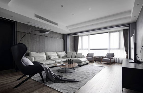 高级灰装修效果这么有质感！围观装修公司的样板间，彻底被征服！