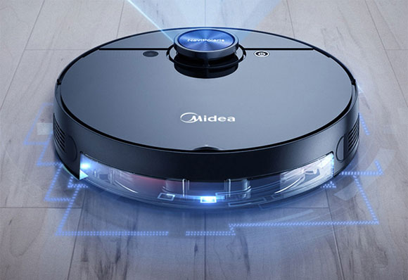Midea/美的M7全自动智能扫地机器人/吸尘器，扫地拖地一体扫地机！