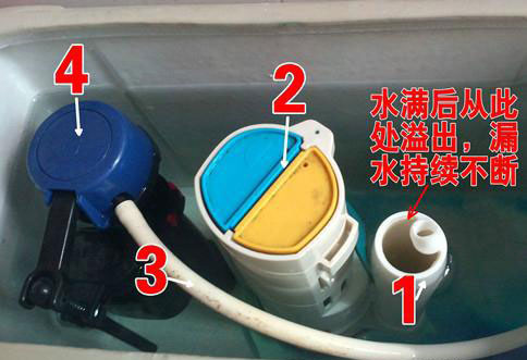 马桶水箱漏水维修方法