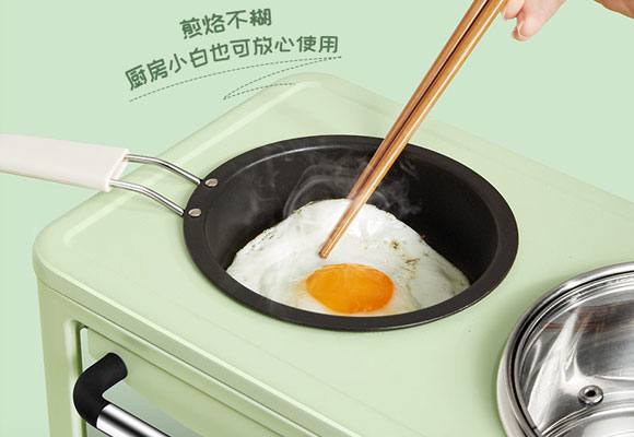 汉佳欧斯多功能四合一多士炉早餐机，面包吐司轻松做，懒人早餐神器！
