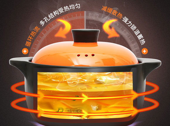 松纹堂燃气煲汤陶瓷砂锅炖锅，耐高温瓦罐