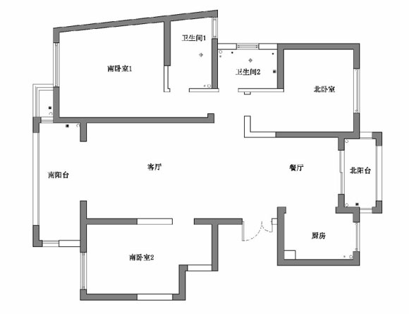 北欧风三居室装修设计