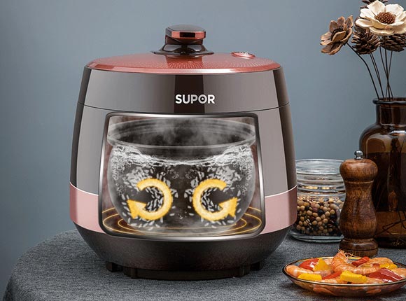 SUPOR苏泊尔全自动智能5L电压力锅/高压锅