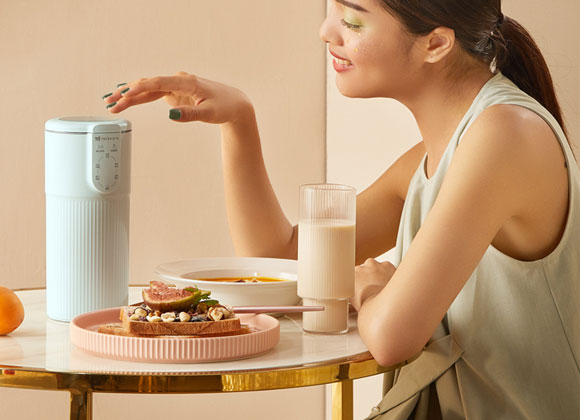 mokkom磨客全自动免煮迷你小型免过滤豆浆机/魔食杯