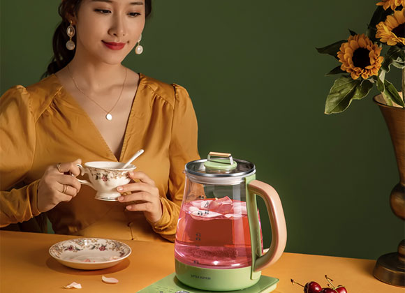 小南瓜mini小型全自动多功能玻璃养生壶/煮茶器